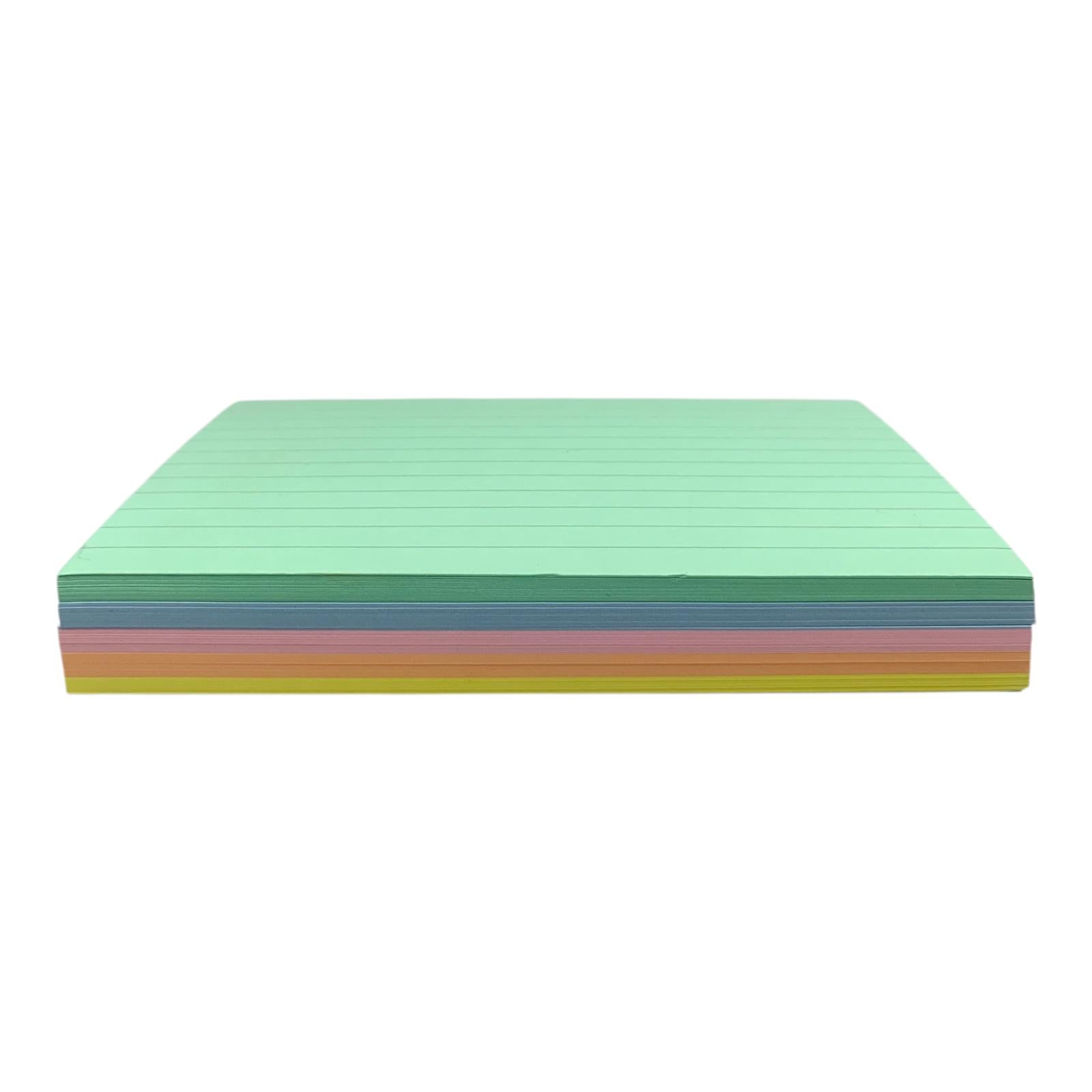 Colored Index Cards 4x6 || بطاقات مخططة ملونة 4*6