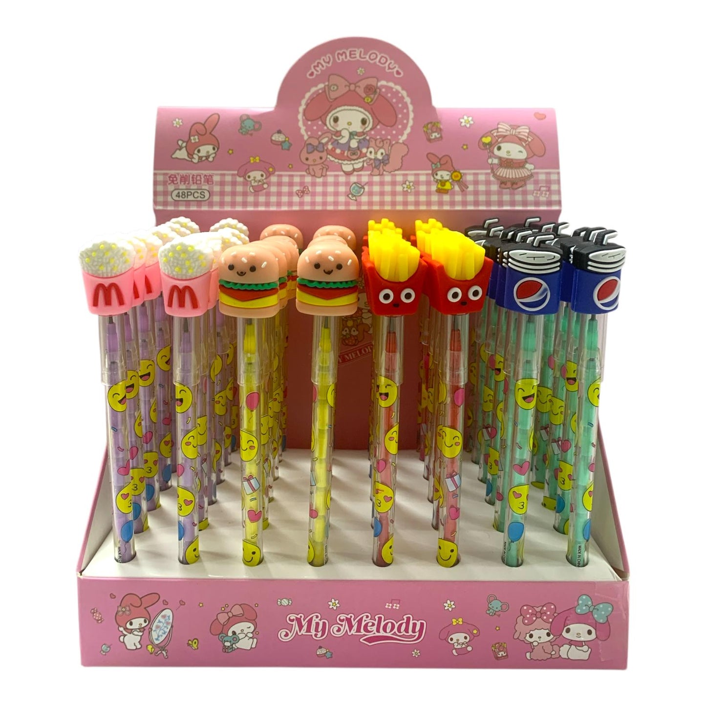Giveaways Fast Food Pencil Assorted Colors || توزيعات قلم رصاص الوجبات السريعه الوان متنوعة