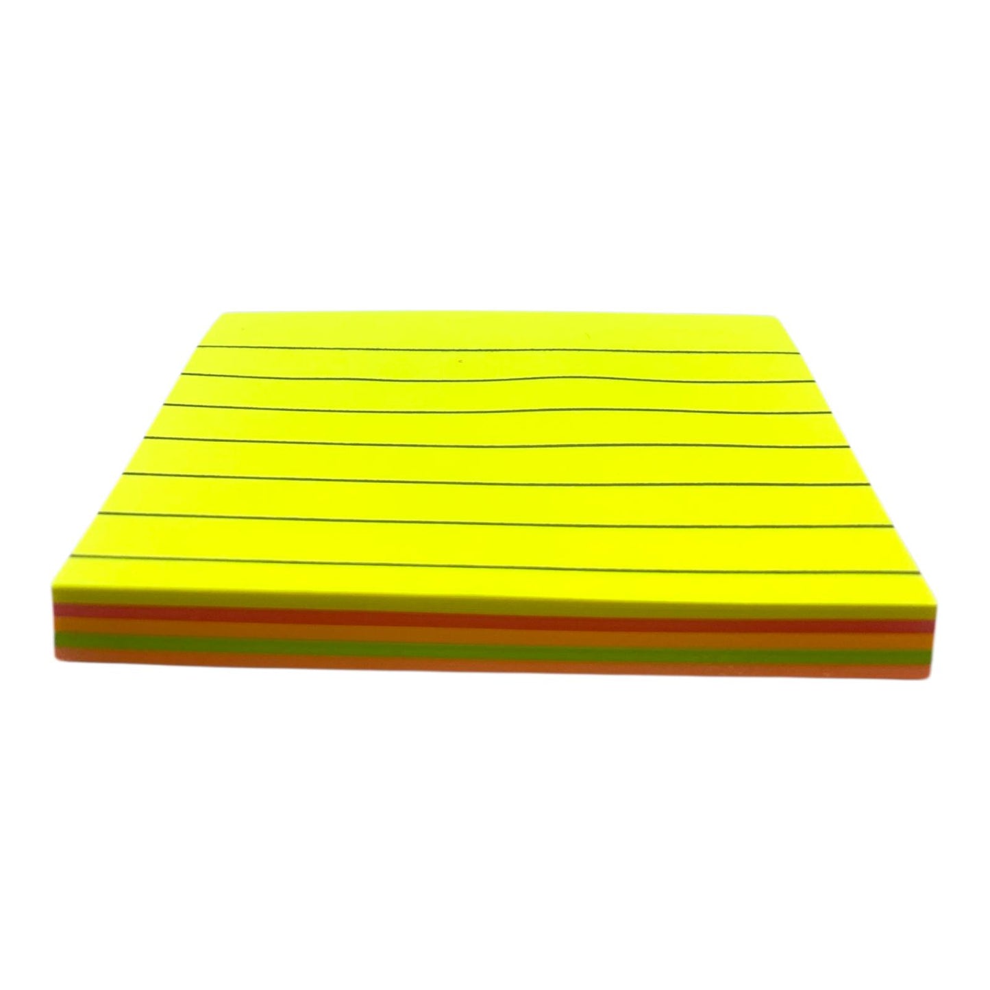 A&T Lined Super Sticky Notes 4x3 || ورق ملاحظات بوست ات ستيكي نوت فسفوري 3*4