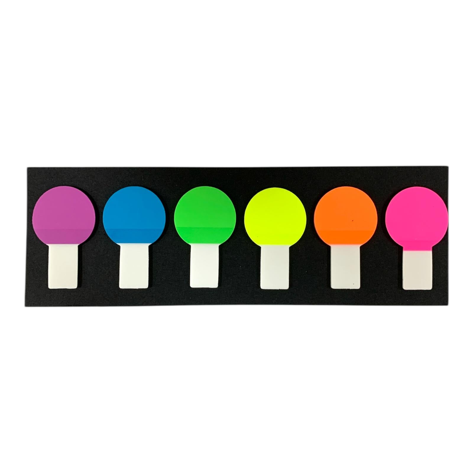 Neon Film Indexes Sticky Notes || ستيكي نوت علامات التوقيع شكل دائري