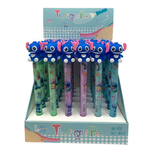 Stitch Giveaways 8015 Pen Assorted Model with Light || قلم حبر ستيتش للتوزيعات مع ليت موديلات متنوعة 8015