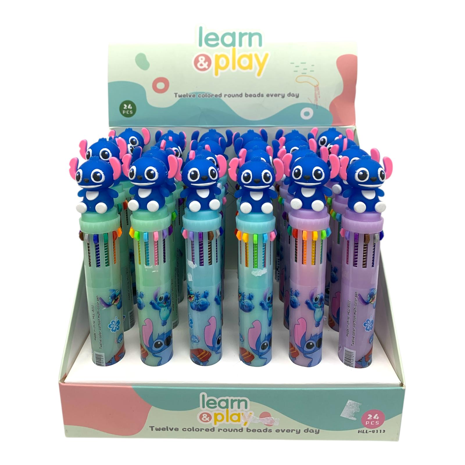 Stitch Giveaways Multi Color Pen Assorted Model 8112 || قلم حبر الوان ستيتش للتوزيعات موديلات متنوعة 8112
