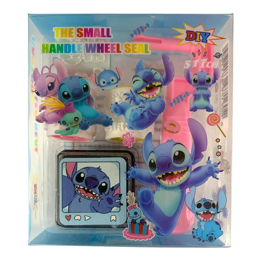 Stitch Weel Set Pink Color || رول طباعة ستيتش لون وردي