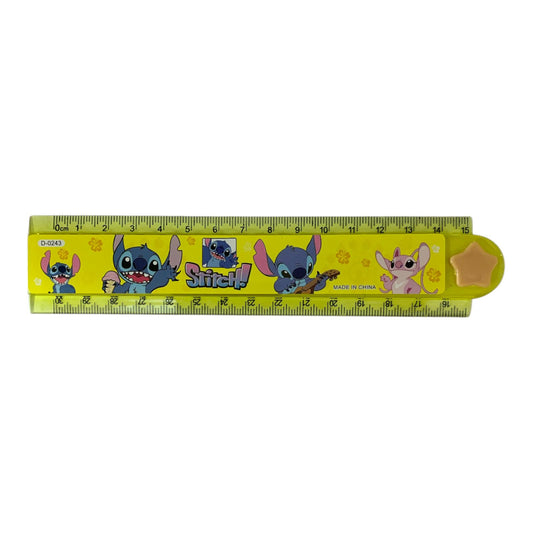 Yellow Stitch Expandable Ruler 30 cm || مسطرة ستيتش قابلة للتكبير 30 سم لون اصفر