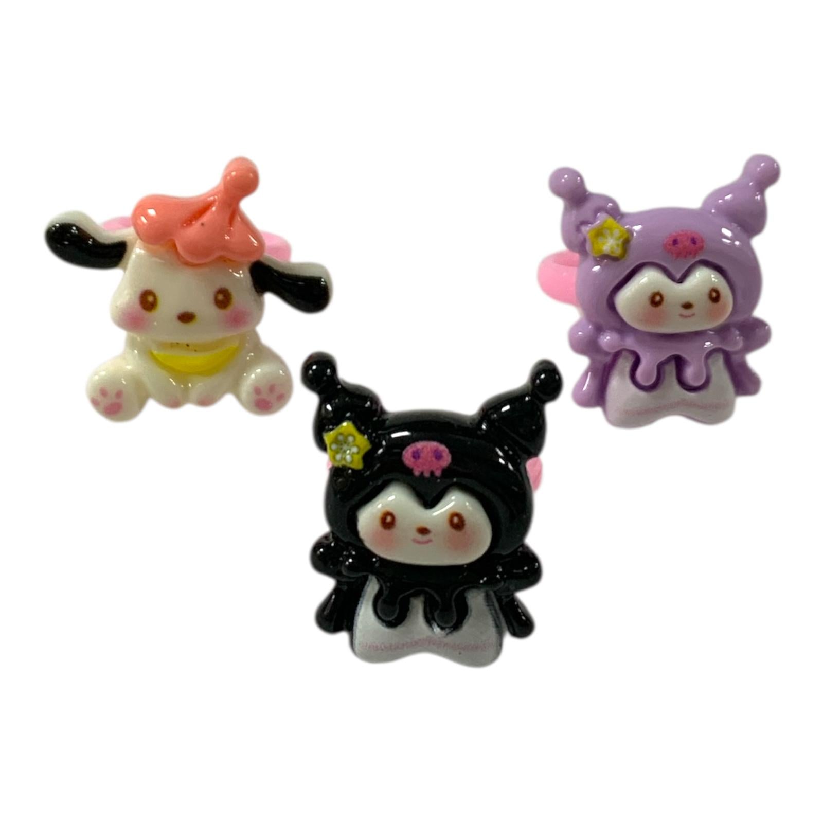 Kuromi Rings Set || خواتم اطفال كورومي