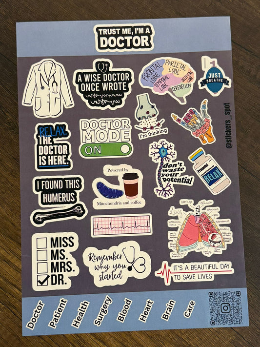 Stickers Spot Trust me i am a Doctor || ستيكرات الدكتور
