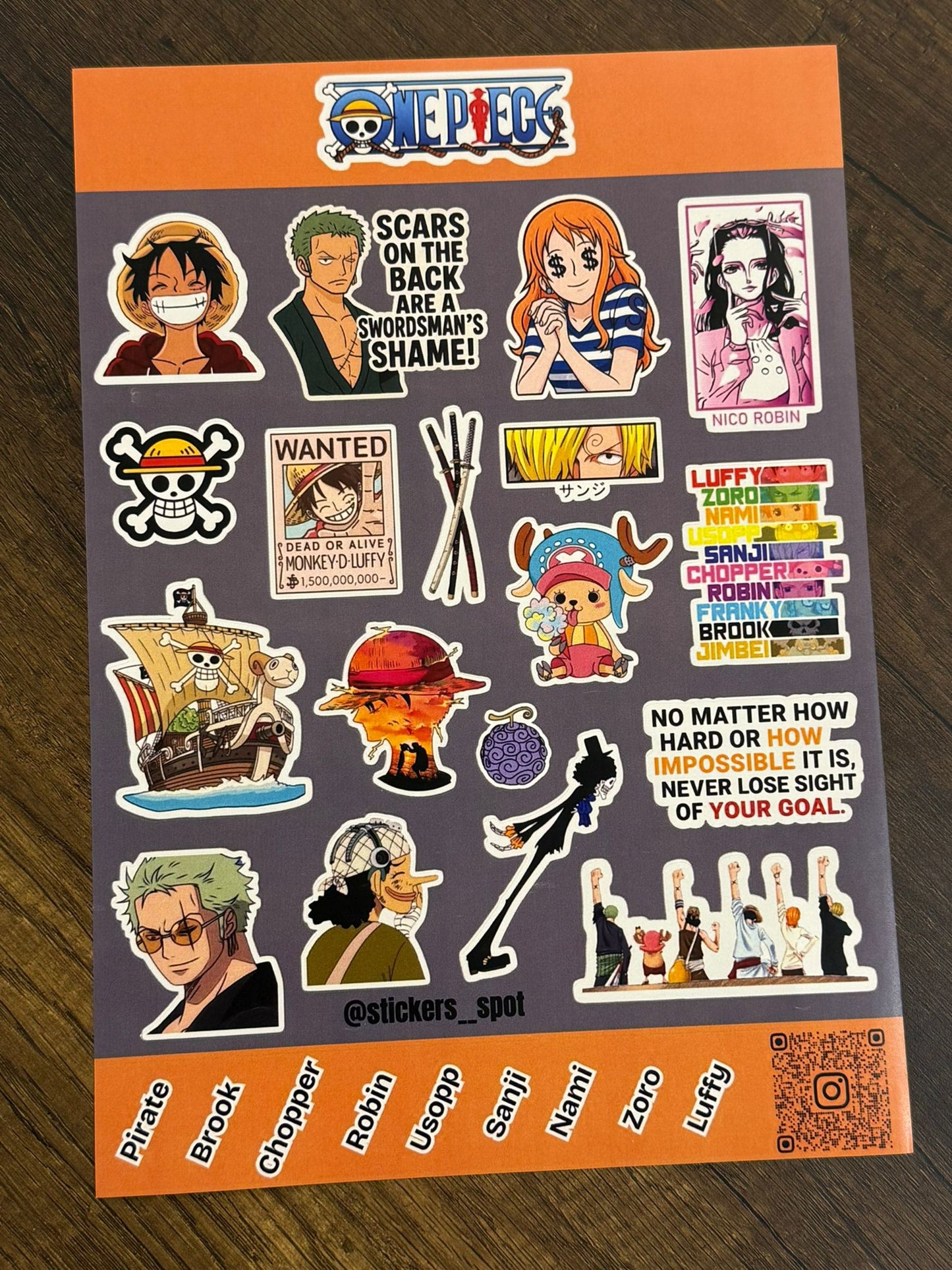 Stickers Spot One Piece || ستيكرات ون بيس