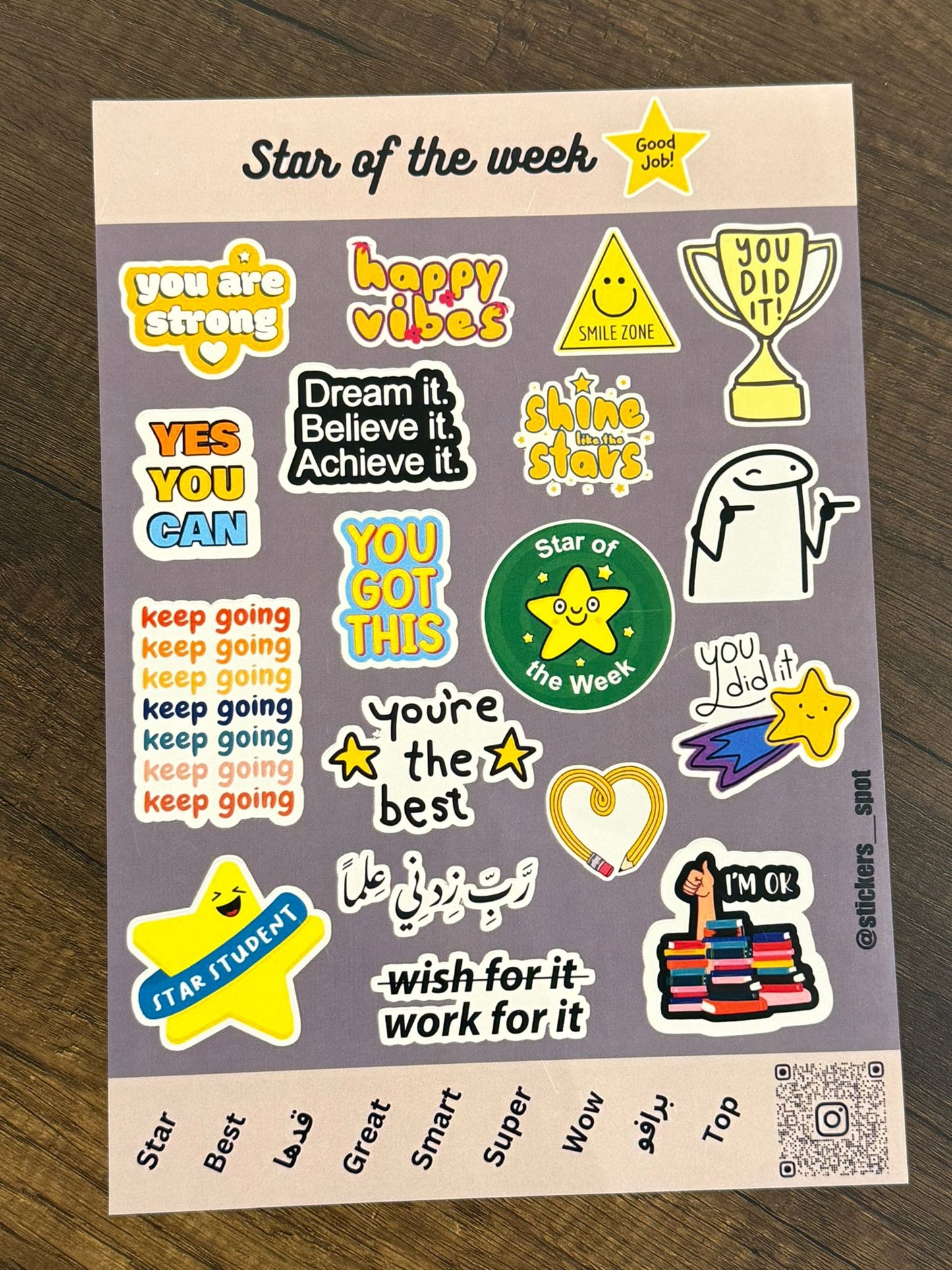 Stickers Spot Star of the Week || ستيكرات نجم الاسبوع