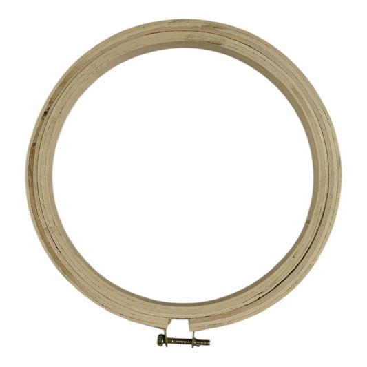 Wooden Embroidery Hoop with Metal Screw 17 cm || طارة خشب للاشغال اليدوية 17 سم