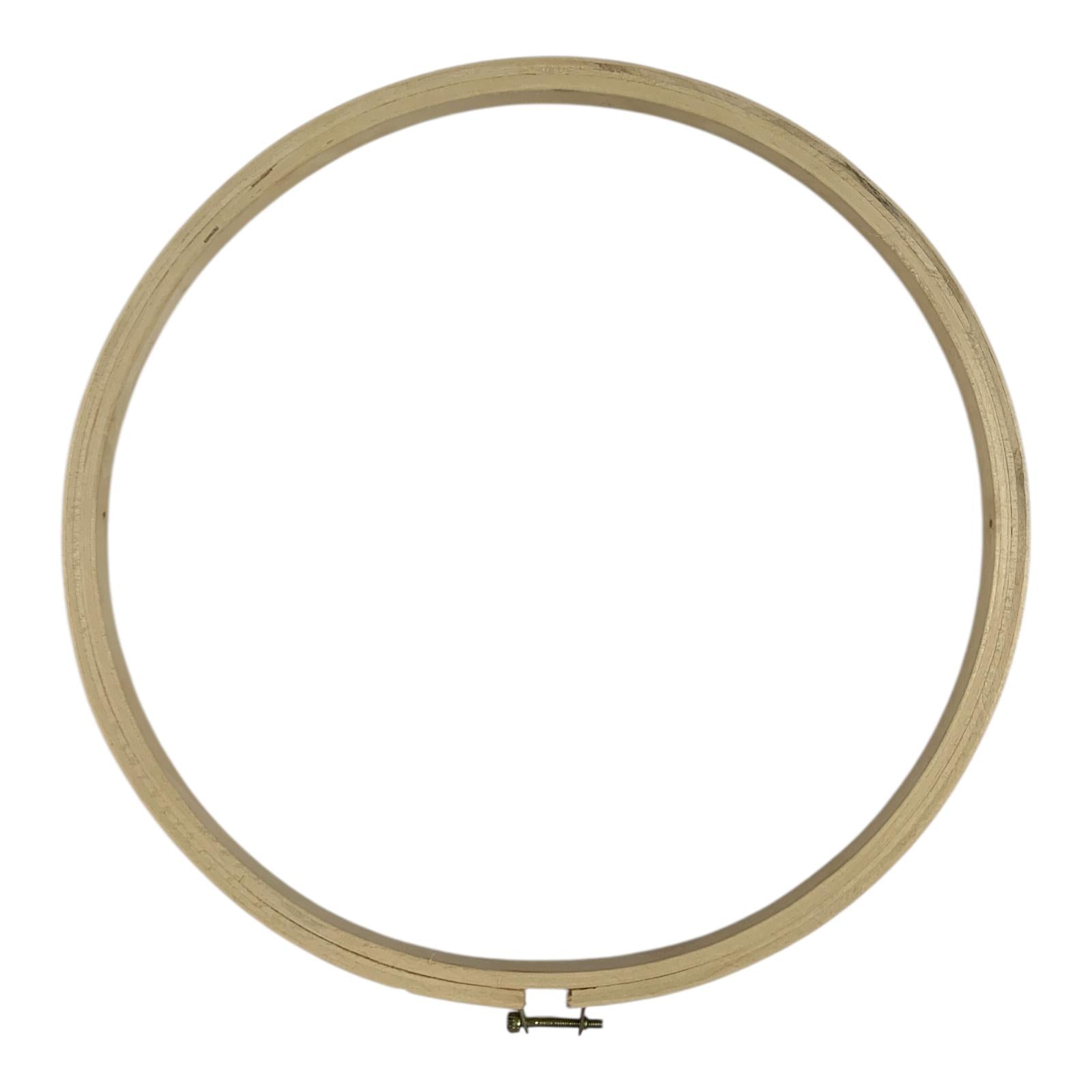 Wooden Embroidery Hoop with Metal Screw 33 cm || طارة خشب للاشغال اليدوية 33 سم