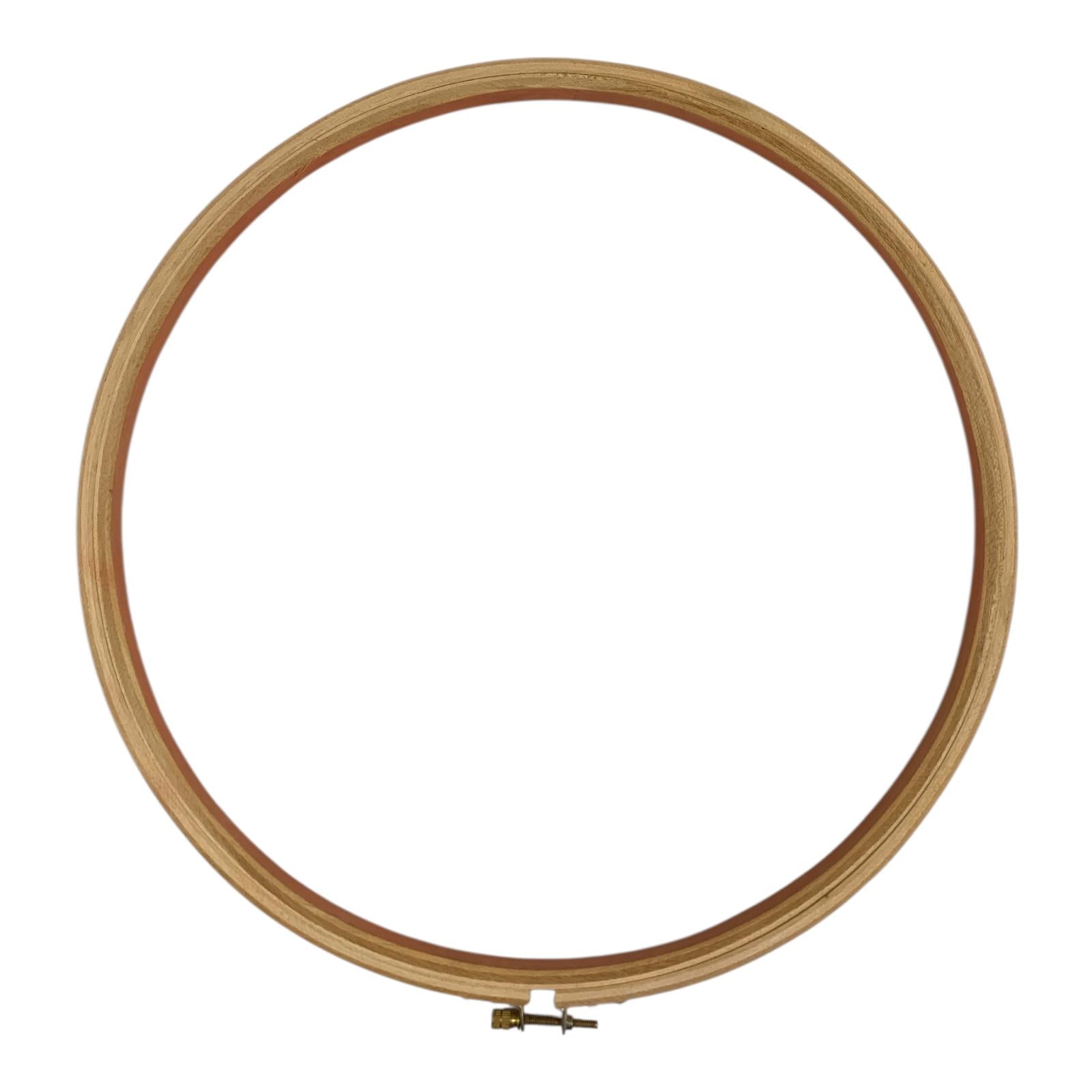Wooden Embroidery Hoop with Metal Screw 37 cm || طارة خشب للاشغال اليدوية 37 سم