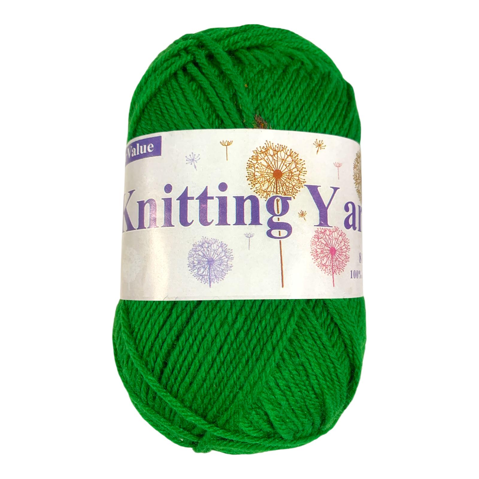 Green Wool Knitting Yarn DIY Crochet || خيط صوف للاشغال اليدوية والكروشيه حجم كبير لون أخضر