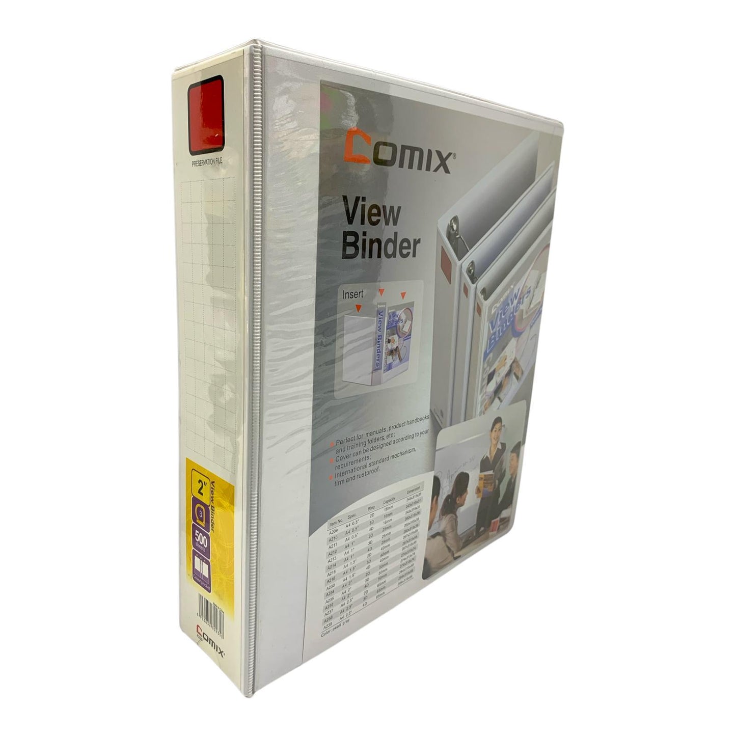 Comix Binder File 2 Inch 3 Rings 500 Page Capacity || ملف بايندر كوميكس 2 انش 3 حلقة سعة 500 صفحة