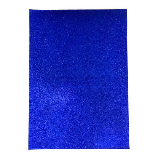 A&T Foam Sticker Glitter Sheets 50 x 70 cm Blue || وسيلة فوم جلتر زري اي اند تي حجم 50*70 ستيكر لون أزرق