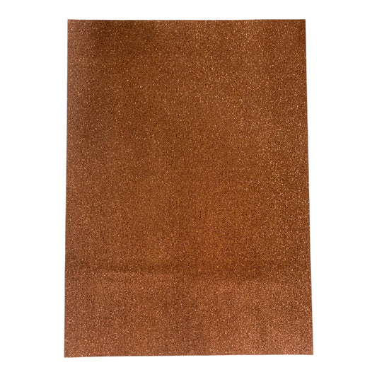 A&T Foam Sticker Glitter Sheets 50 x 70 cm Copper || وسيلة فوم جلتر زري اي اند تي حجم 50*70 ستيكر لون نحاسي