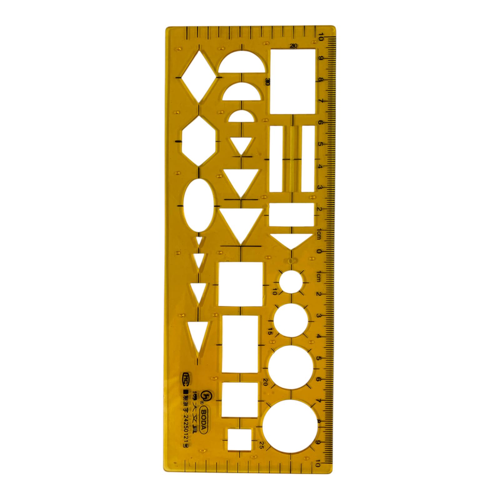Engineering Technical Symbols Ruler Stencil #2 || مسطرة ستنسل رموز هندسية #2