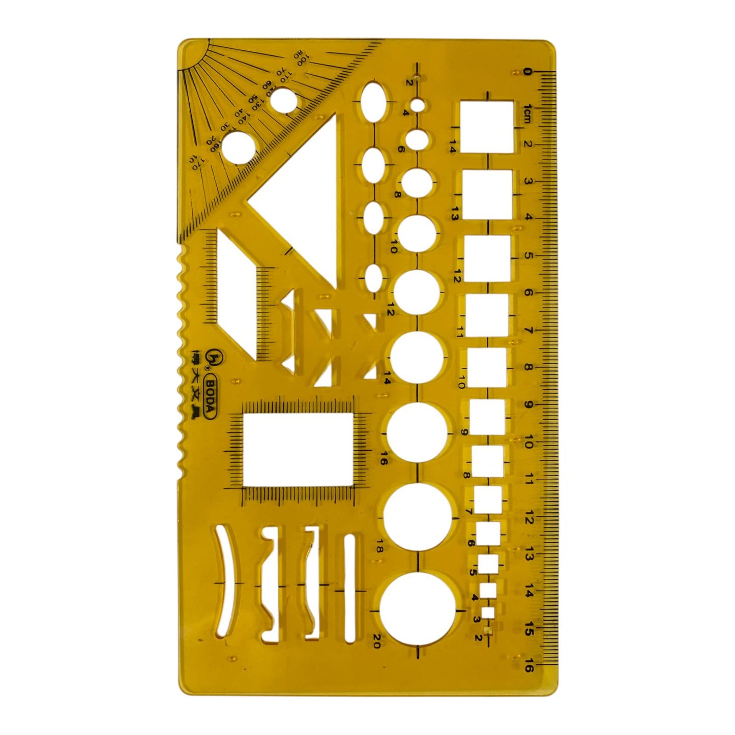 Engineering Technical Symbols Ruler Stencil #3 || مسطرة ستنسل رموز هندسية #3