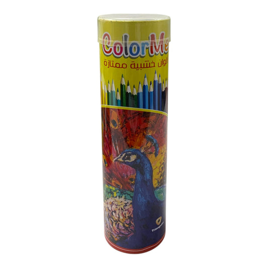 A&T Color Me Colored Pencils 36 Color Cylinder || الوان خشبية 36 لون اي اند تي كولور مي⁩⁩