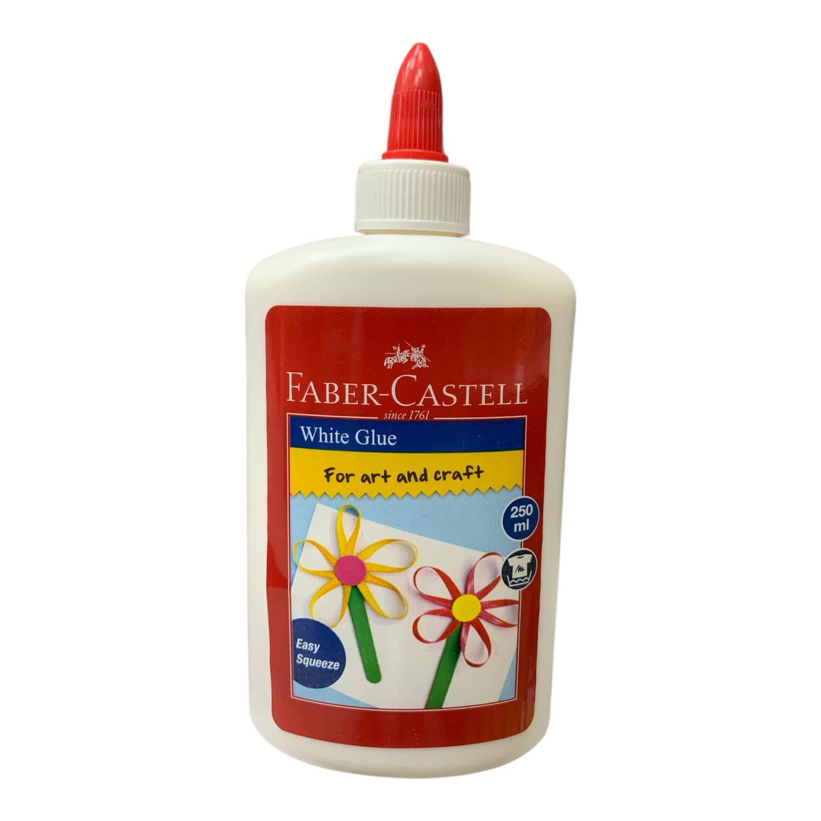 Faber Castel Craft Liquid White Glue 250 ml || صمغ غراء ابيض سائل ابيض فيبر كاستل حجم 250 مل