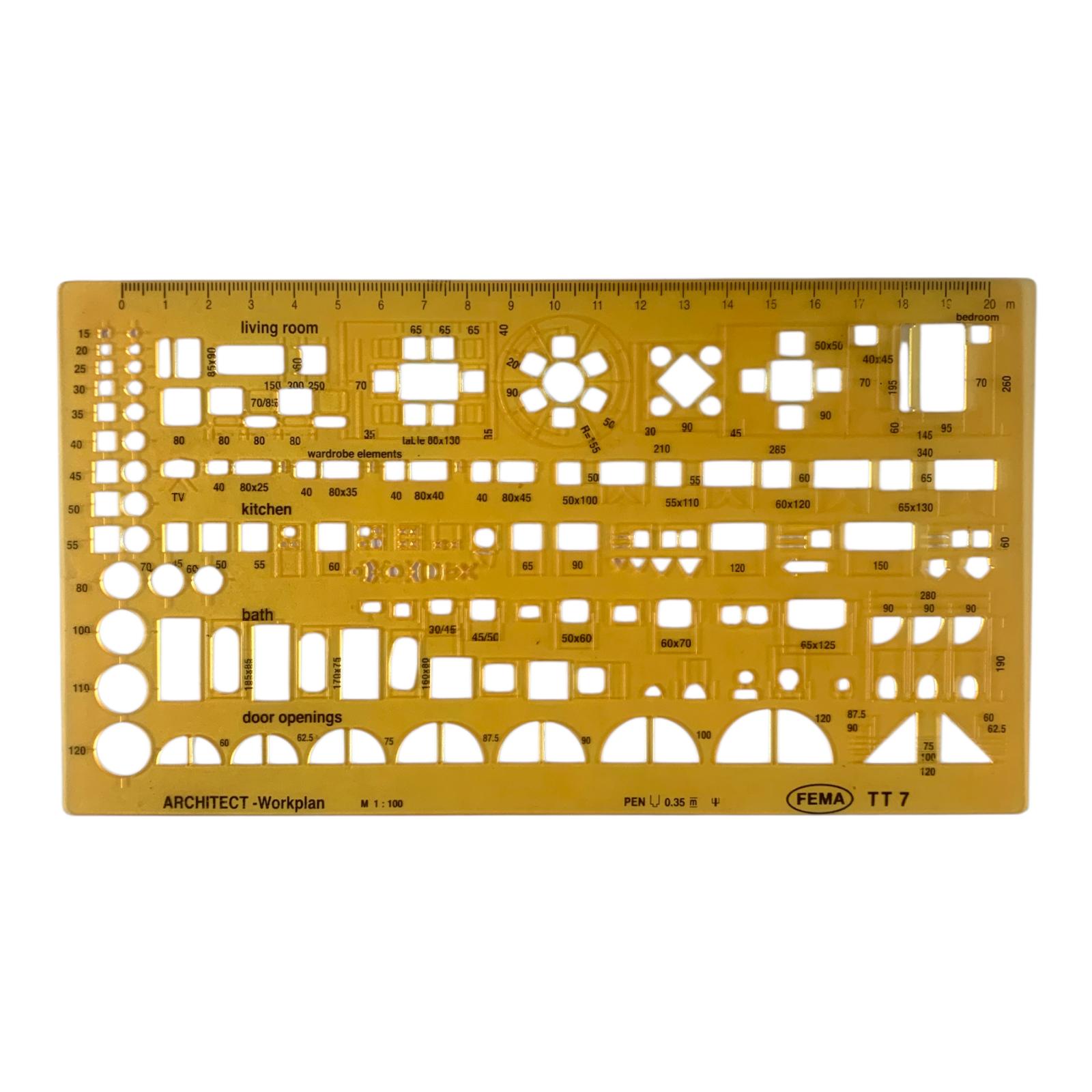 Engineering Ruler Architecture Interior Design || مسطرة هندسية للهندسه المعمارية و هندسة التصميم