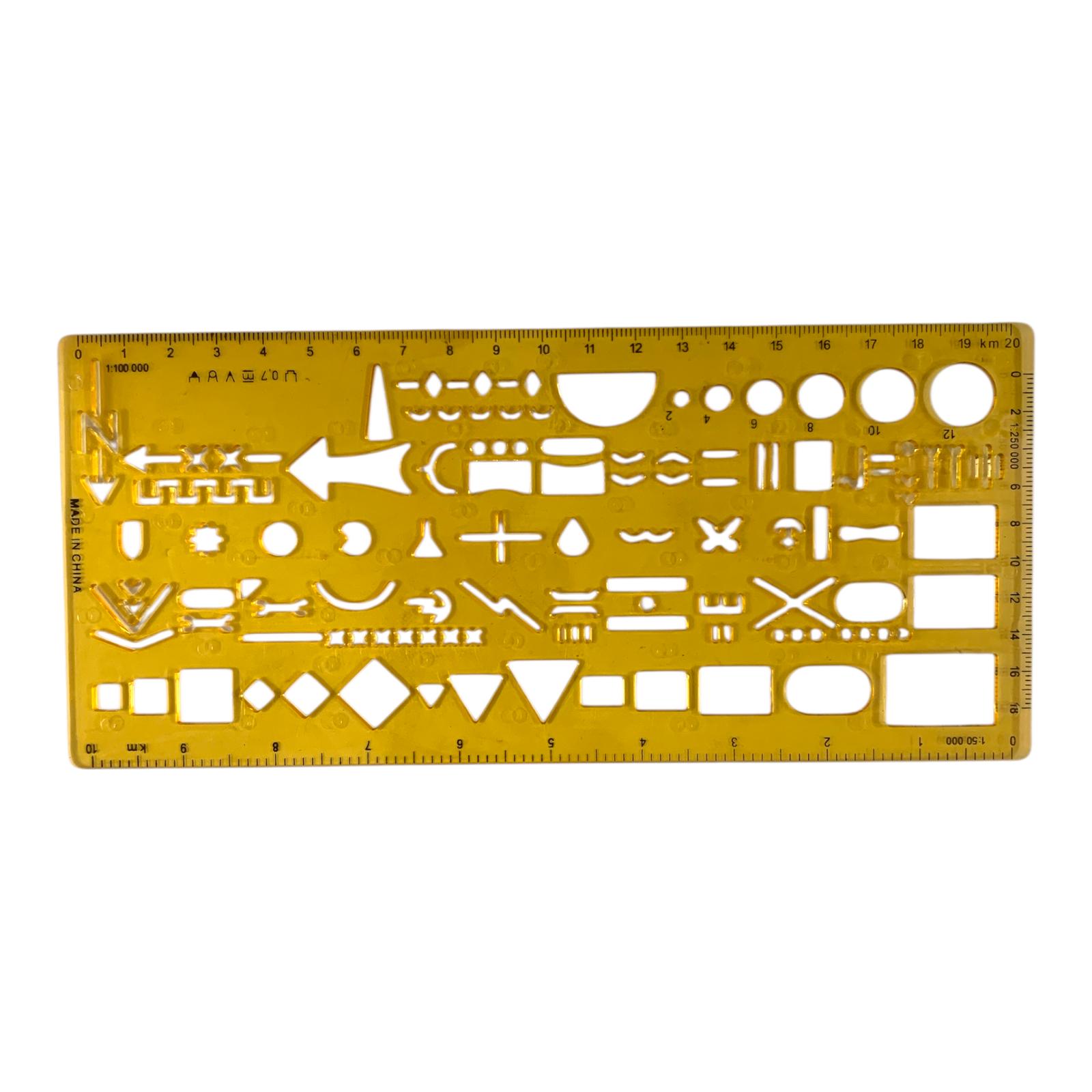 Military Tactical Template Ruler || مسطرة عسكرية