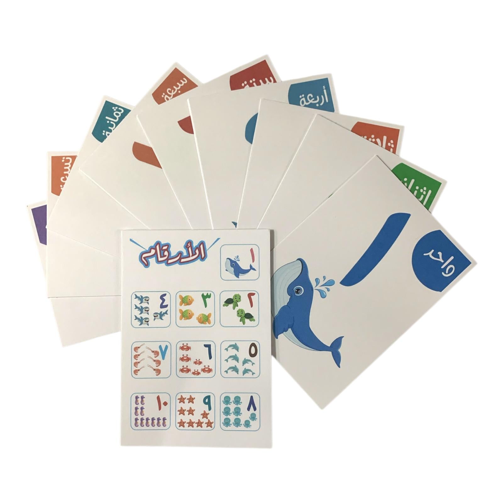 Educational Cards Classroom Strategies Arabic Numbers || بطاقات تعليمية استراتيجيات و العاب نشاطات الفصل أرقام عربي