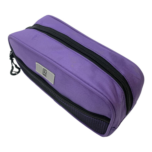 A&T Twins Pencil Case Large Size Purple Color || مقلمة توينز اي اند تي حجم كبير لون بنفسجي