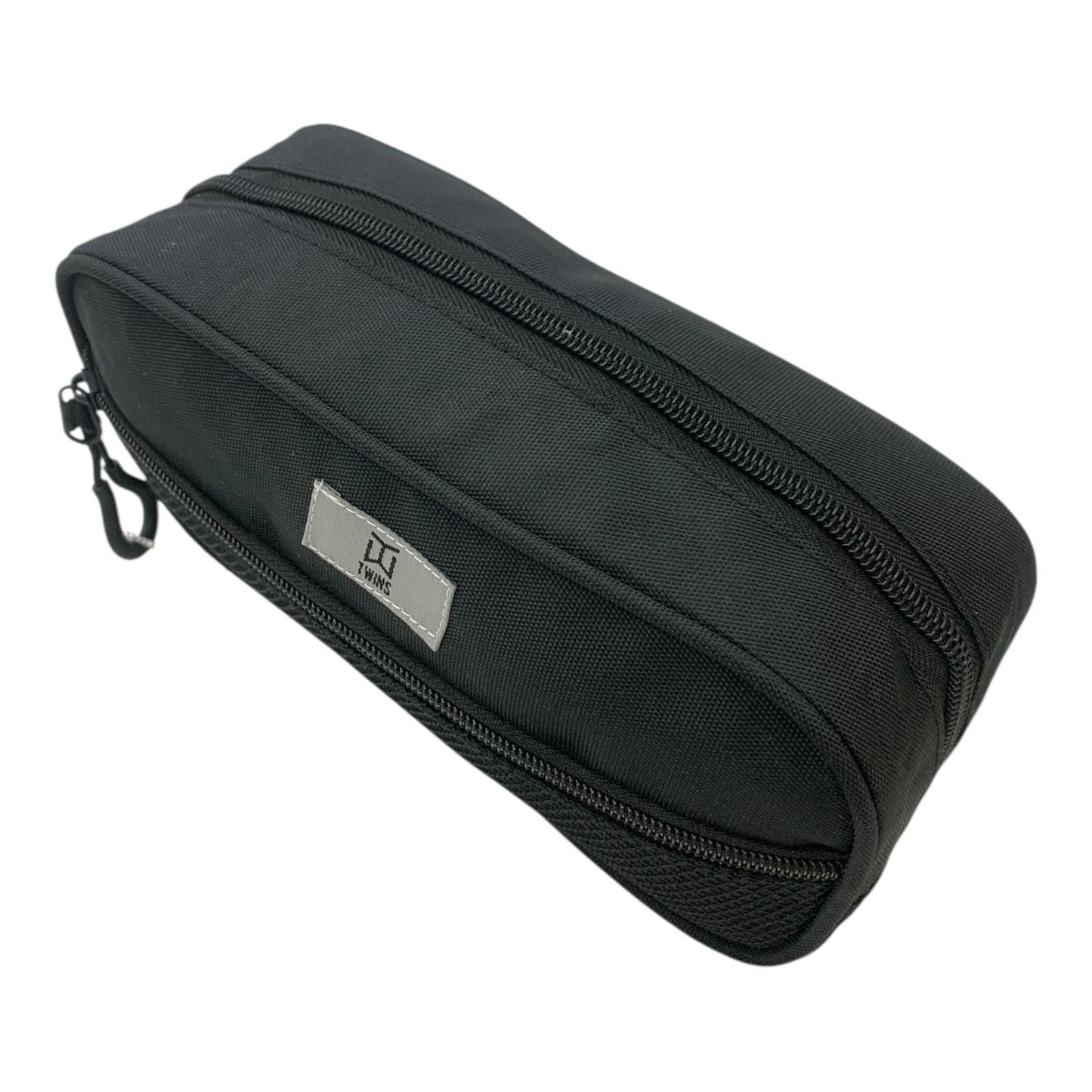 A&T Twins Pencil Case Large Size Black Color || مقلمة توينز اي اند تي حجم كبير لون اسود
