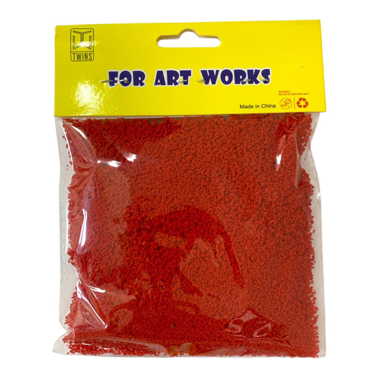 A&T DIY Colored Grass Red Color || مجموعة عشب ملون ارضي اشفال يدوية اي اند تي لون أحمر