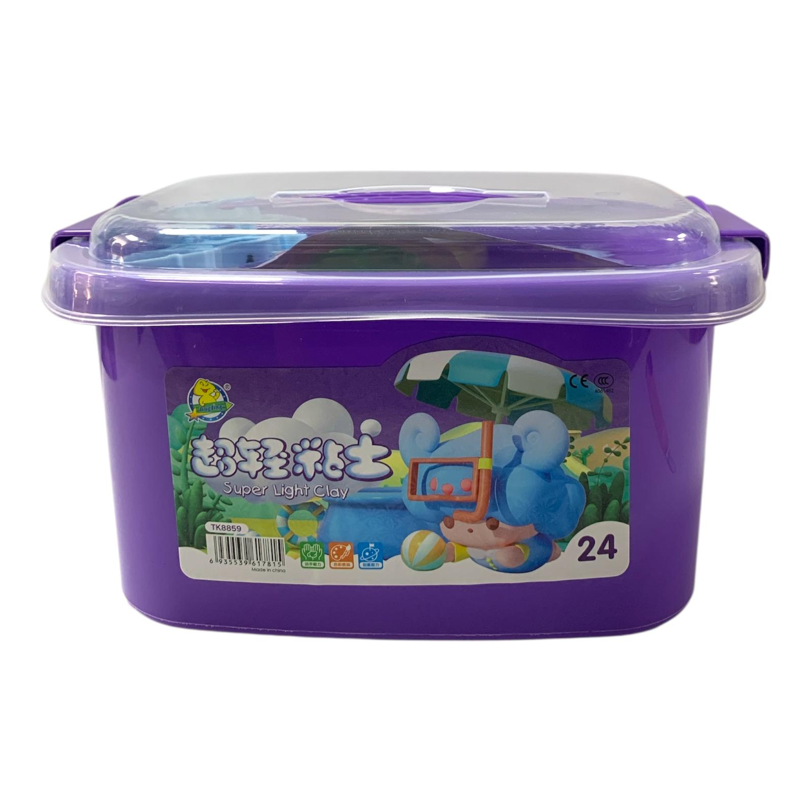 A&T Slime Set 24 Colors with Cutters #2  || مجموعة سلايم اي اند تي 24 لون مع قواطع #2