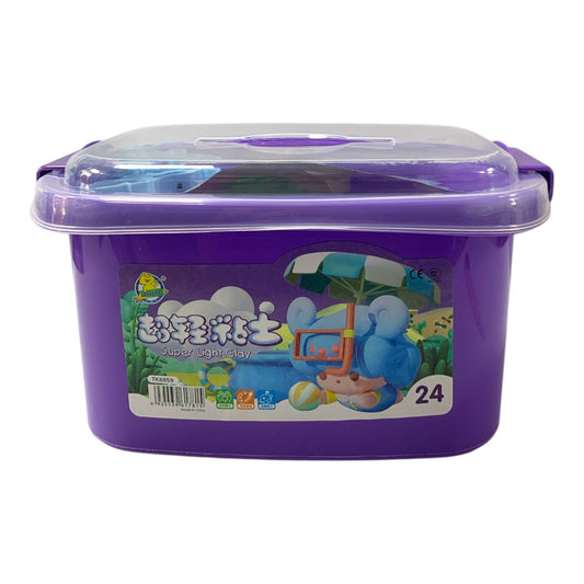 A&T Slime Set 24 Colors with Cutters #2  || مجموعة سلايم اي اند تي 24 لون مع قواطع #2