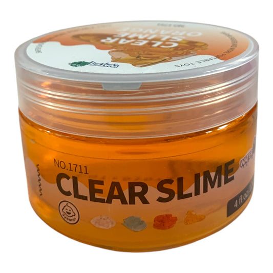 Water Elf Clear Slime 120ml Clear Slime Orange || سلايم شفاف 120 مل لون برتقالي شفاف
