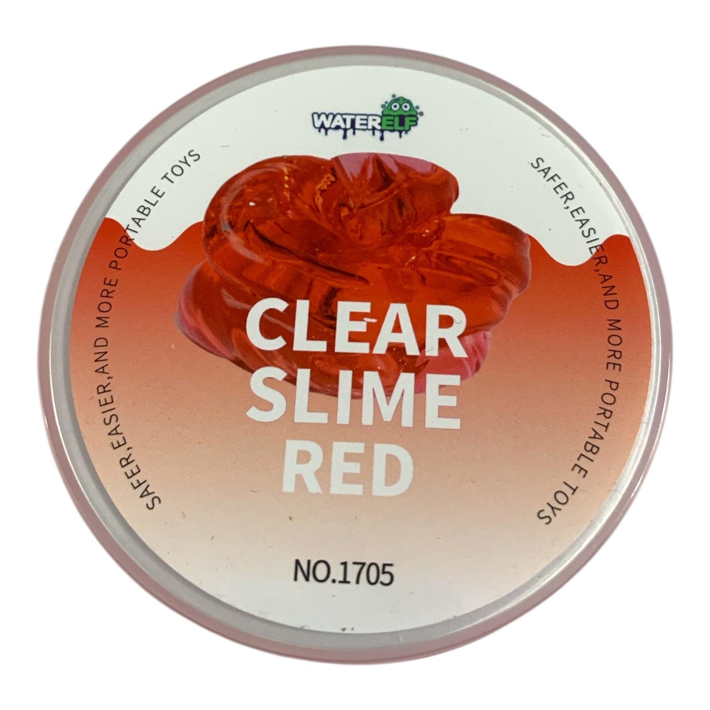 Water Elf Clear Slime 120ml Clear Slime Red || سلايم شفاف 120 مل لون أحمر شفاف