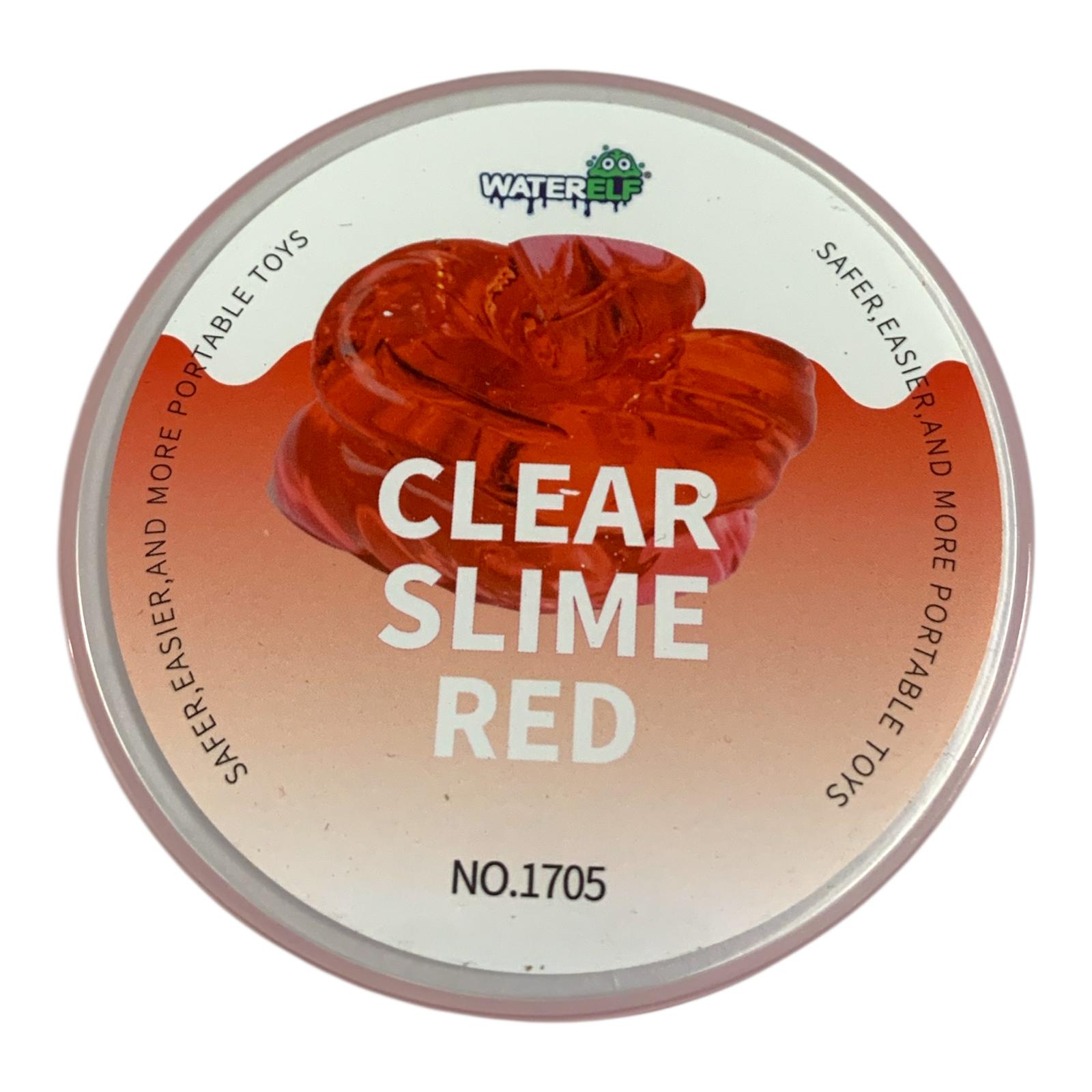 Water Elf Clear Slime 120ml Clear Slime Red || سلايم شفاف 120 مل لون أحمر شفاف