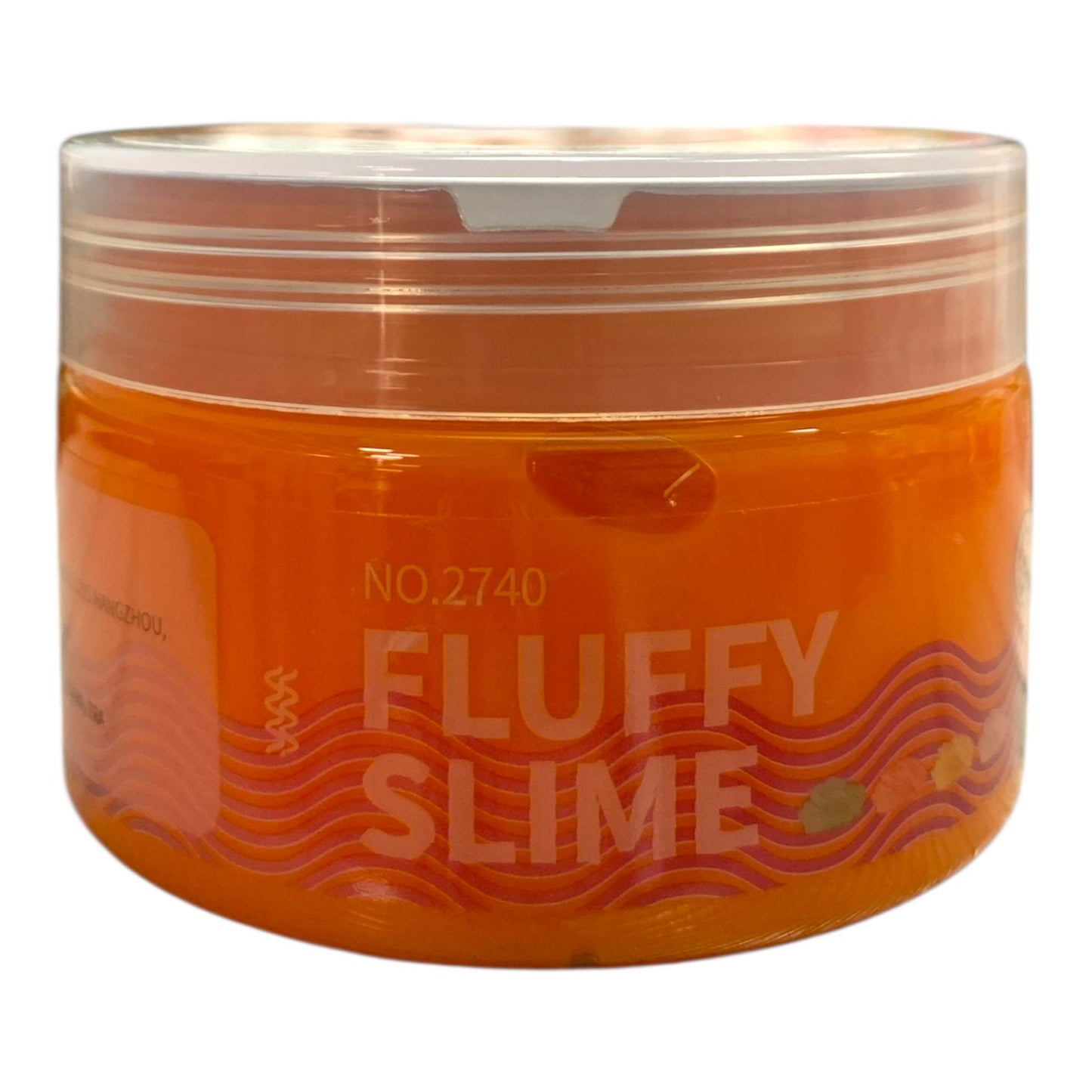 Water Elf Fluffy Slime 120ml Orange Red || سلايم 120 مل فلافي لون برتقالي احمر