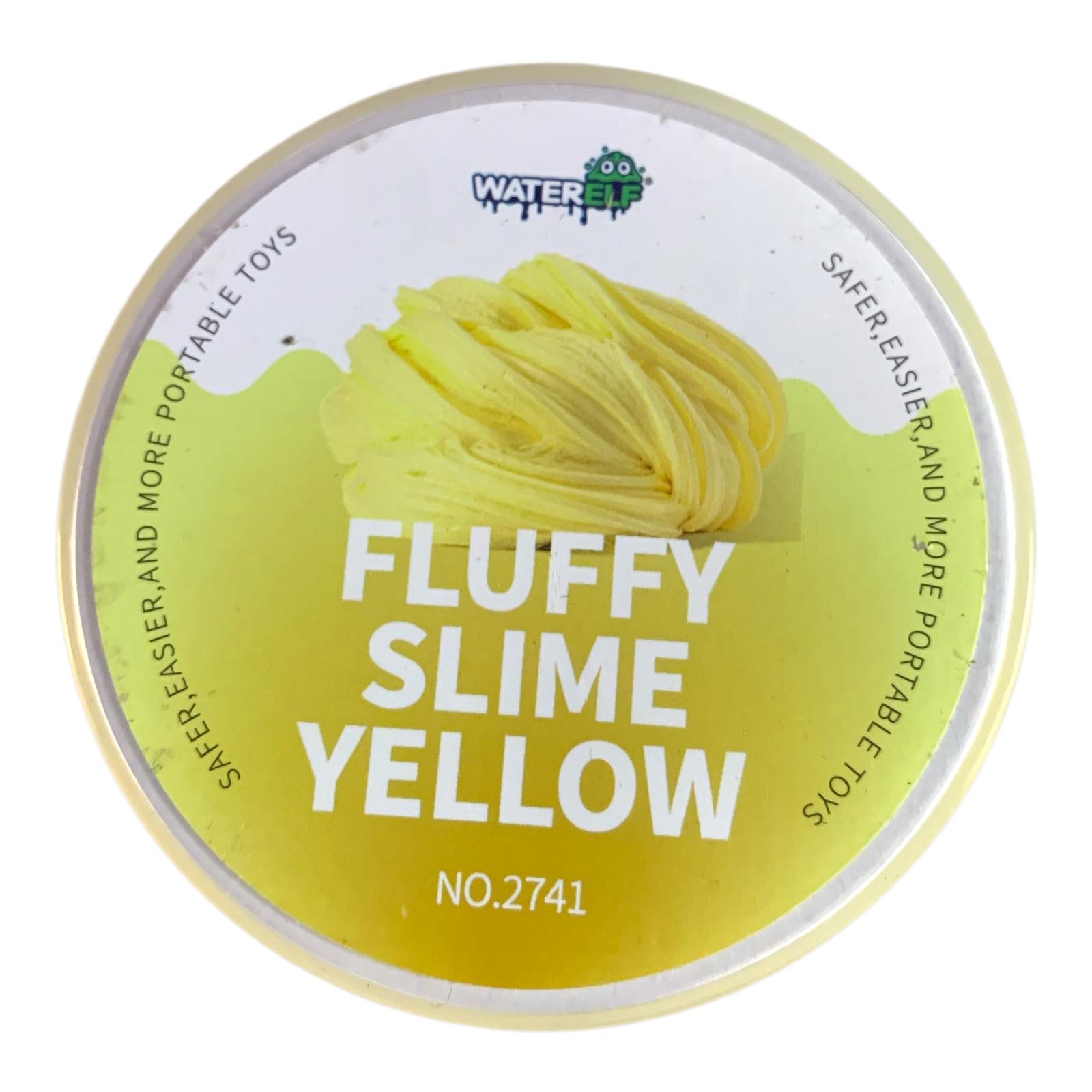 Water Elf Fluffy Slime 120ml Yellow || سلايم 120 مل فلافي لون أصفر