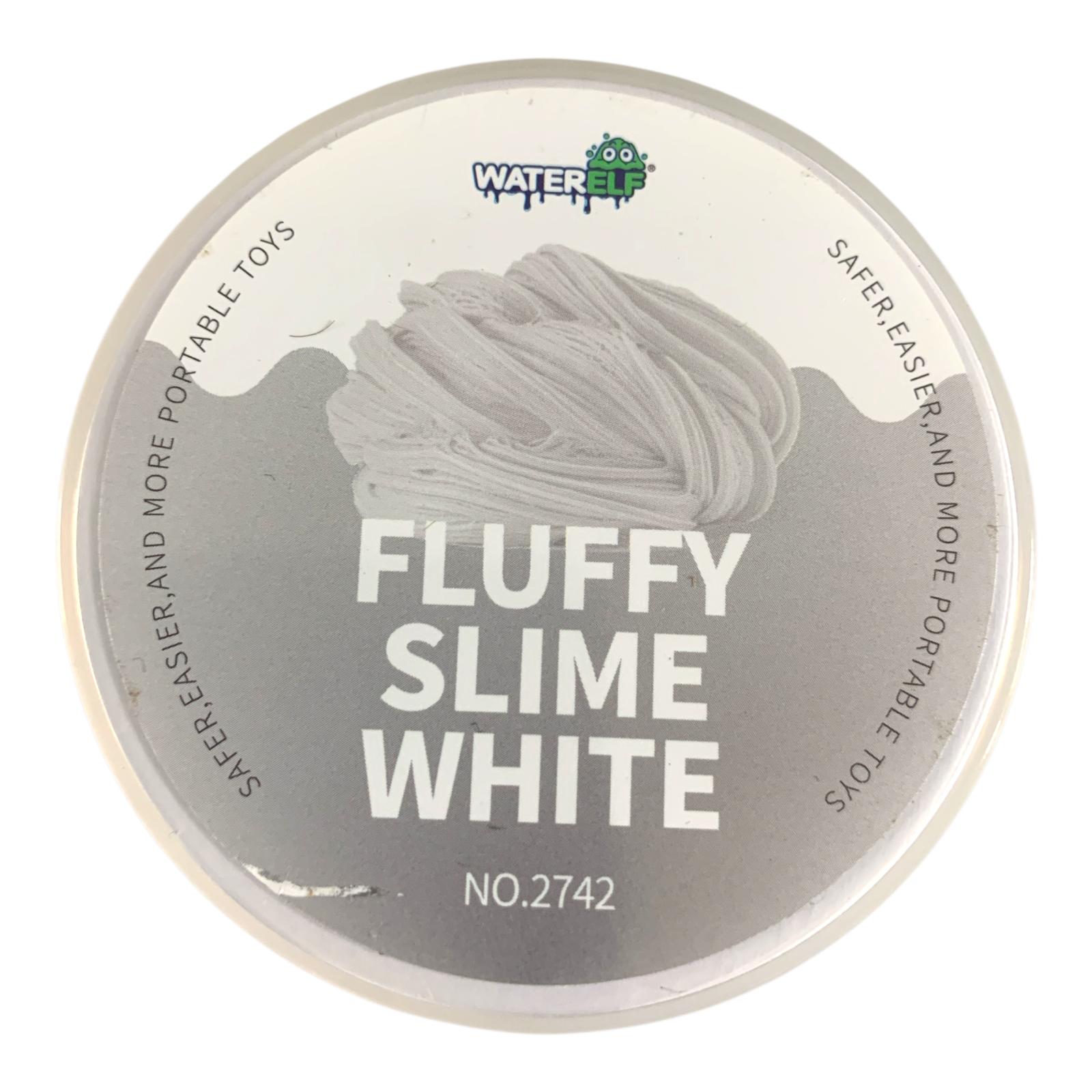Water Elf Fluffy Slime 120ml White || سلايم 120 مل فلافي لون أبيض