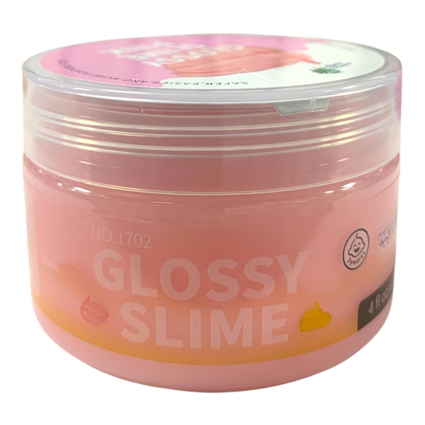 Water Elf Glossy Slime 120ml Pink || سلايم 120 مل جلوسي لون وردي