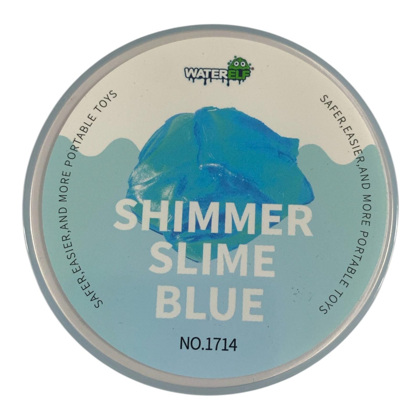 Water Elf Shimmer Slime 120ml Blue || سلايم 120 مل لامع لون أزرق