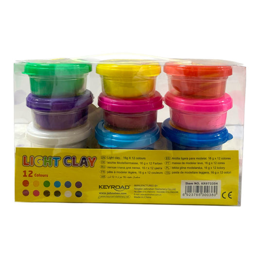 Keyroad Light Clay 12 Color Set || مجموعة طين صلصال كي رود 12 لون