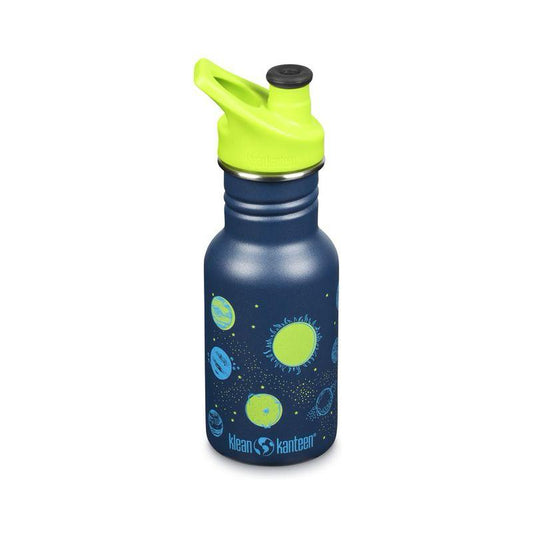 Klean Kanteen Kid Classic 355ml Water Bottle Kid Sport Space || مطارة ماء كليين كانتيين للاطفال 355 مل مع غطاء مخصص للاطفال الفضاء