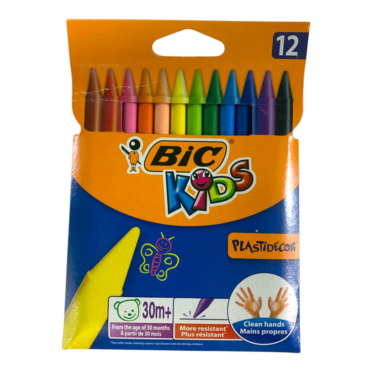 Bic Kids Plasticedor 12 Color || الوان شمعية بيك للاطفال 12 لون