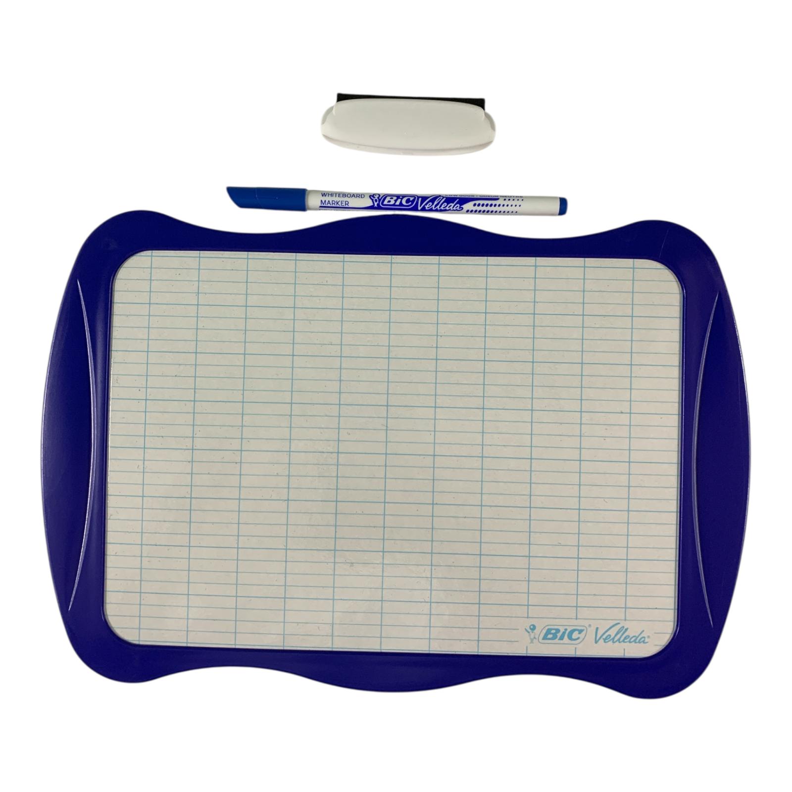 Bic Velleda Whiteboard Set 3 Pcs Blue Color || مجموعة سبورة وايت بورد بيك 3 قطعة لون ازرق