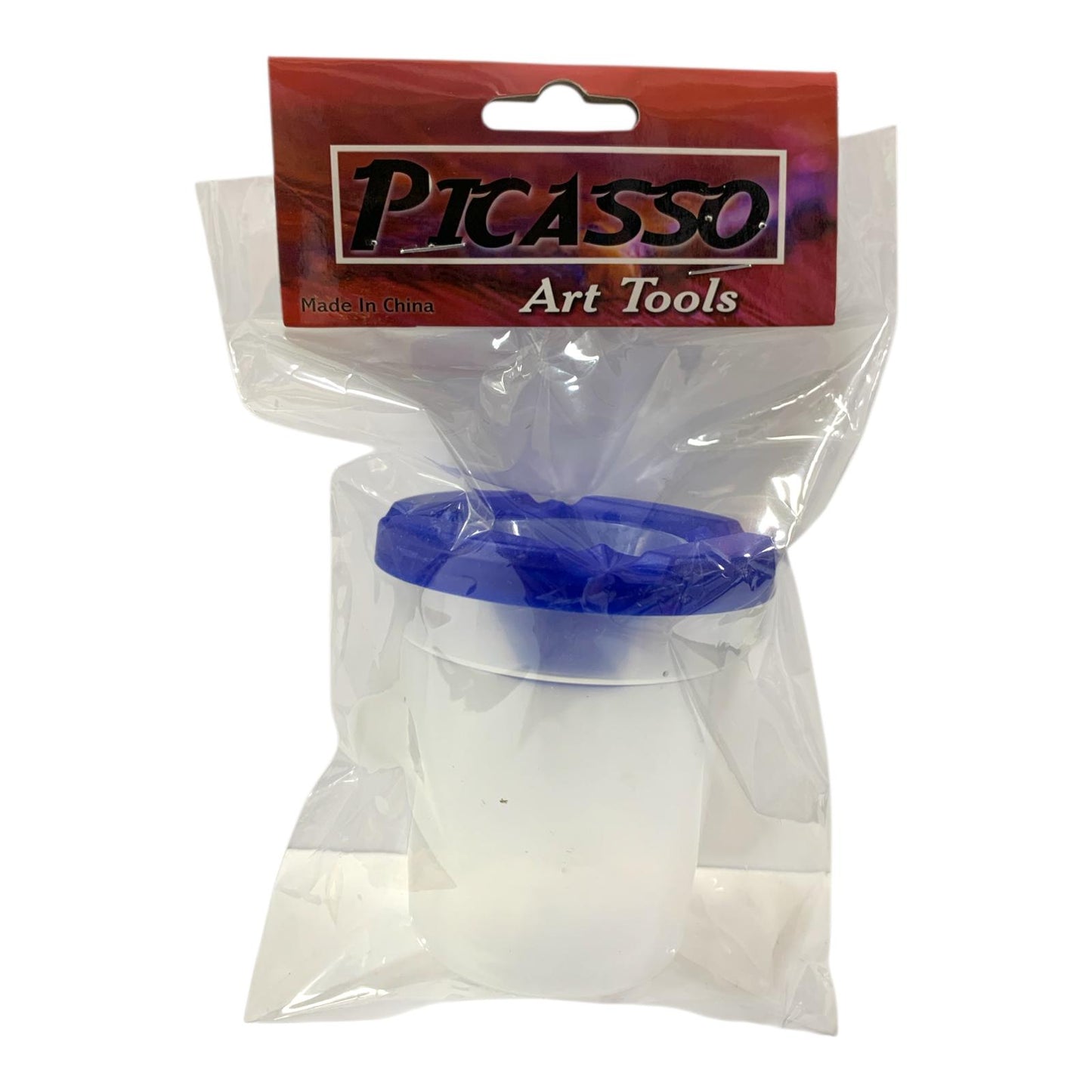 Picasso Art Tools No-Spill Paint Cup with Lid & Brush Wiper Funnel || كوب طلاء "بيكاسو" مانع للانسكاب مع غطاء وممسحة فرشاة - أدوات فنية الأطفال
