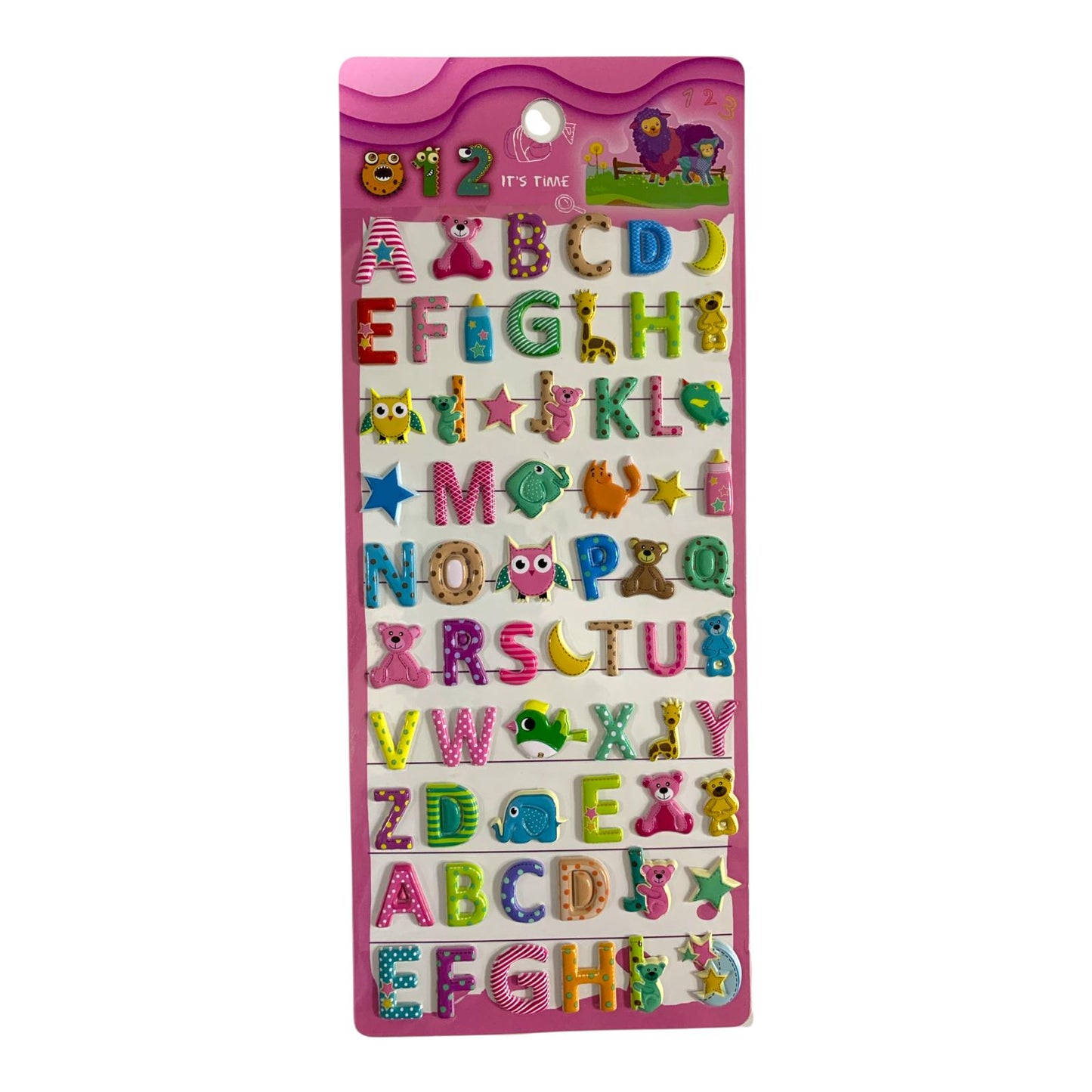 A&T Embossed Stickers English Letters || ستيكرات بارزة اي اند تي احرف انجليزي