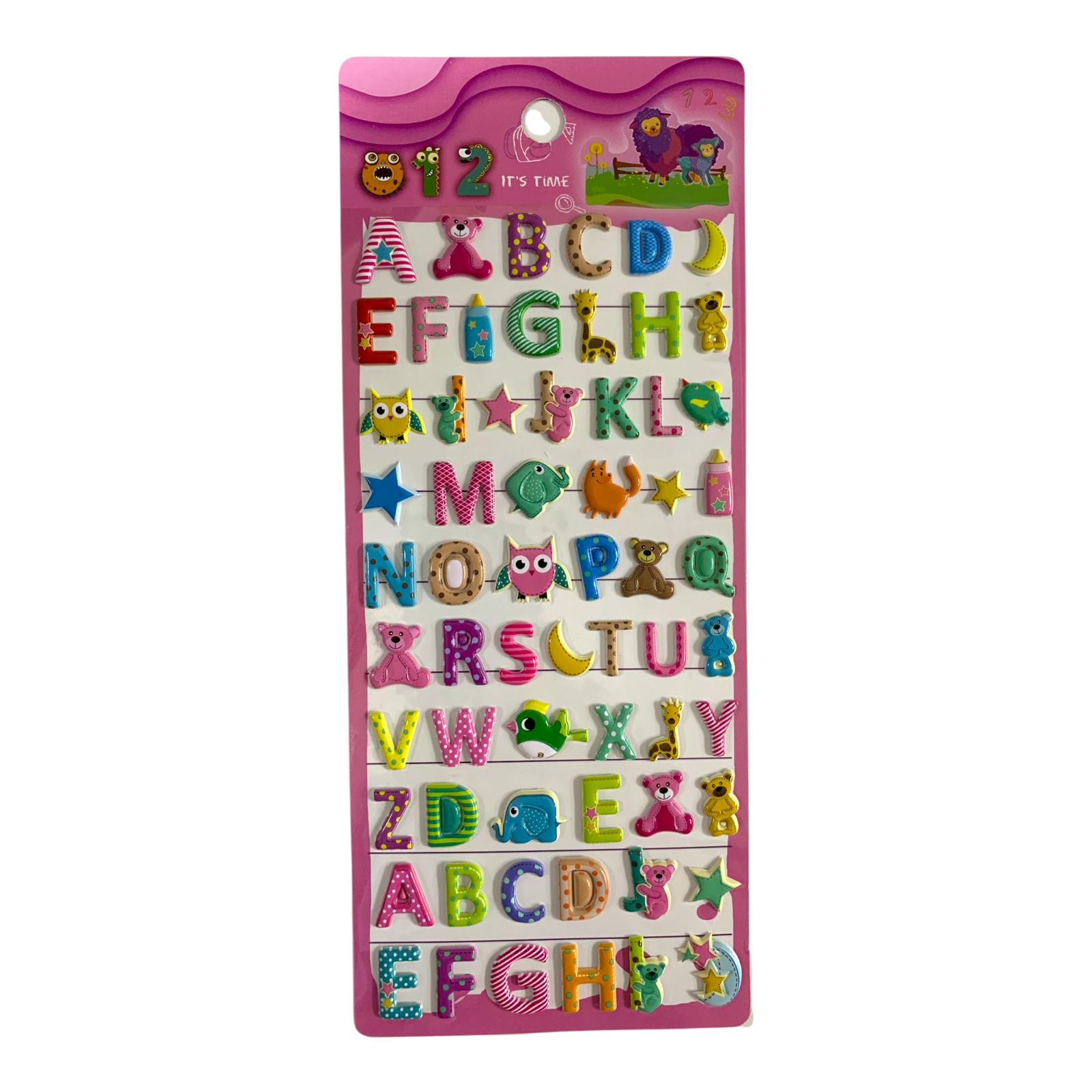 A&T Embossed Stickers English Letters || ستيكرات بارزة اي اند تي احرف انجليزي