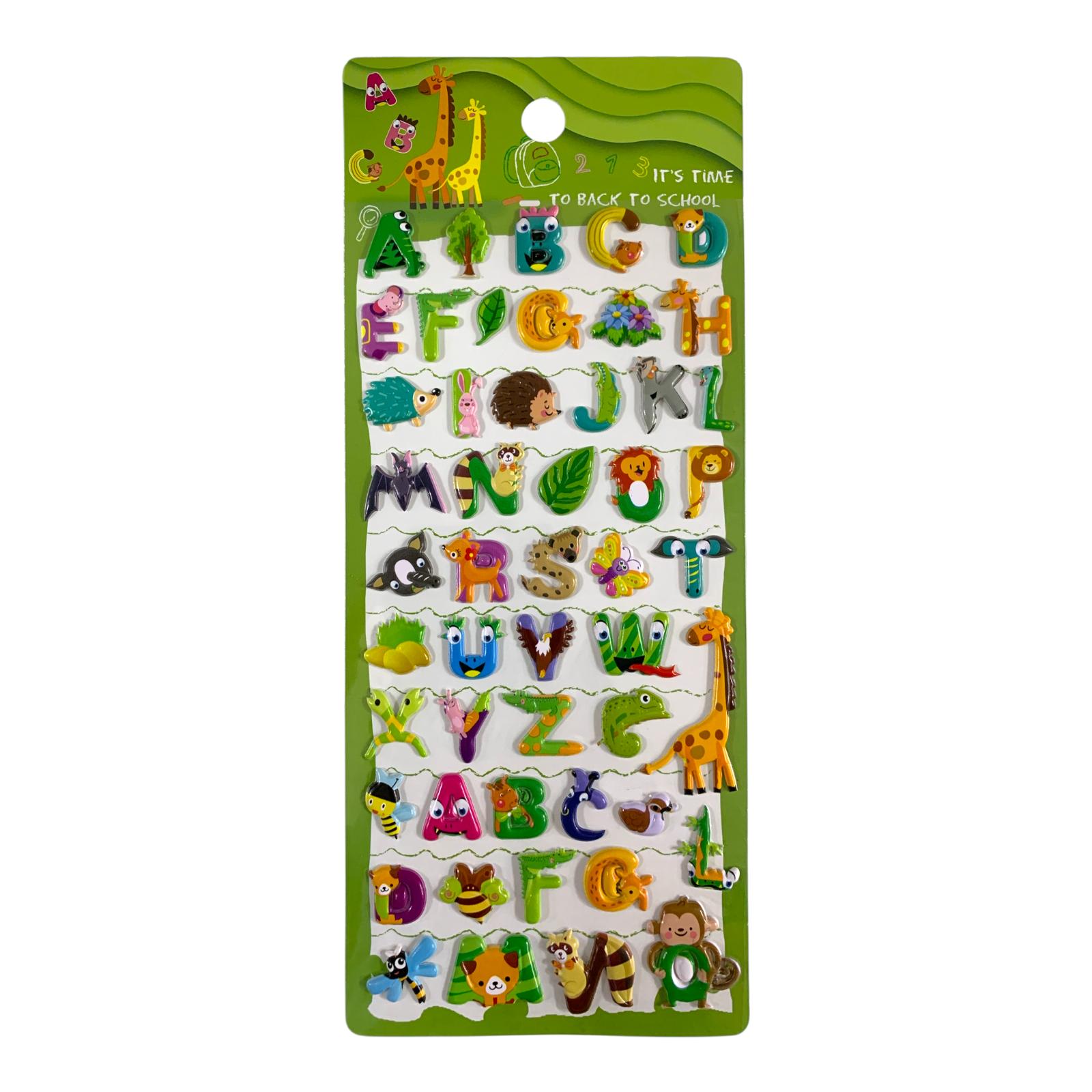 A&T Embossed Stickers English Letters #1 || ستيكرات بارزة اي اند تي احرف انجليزي #1