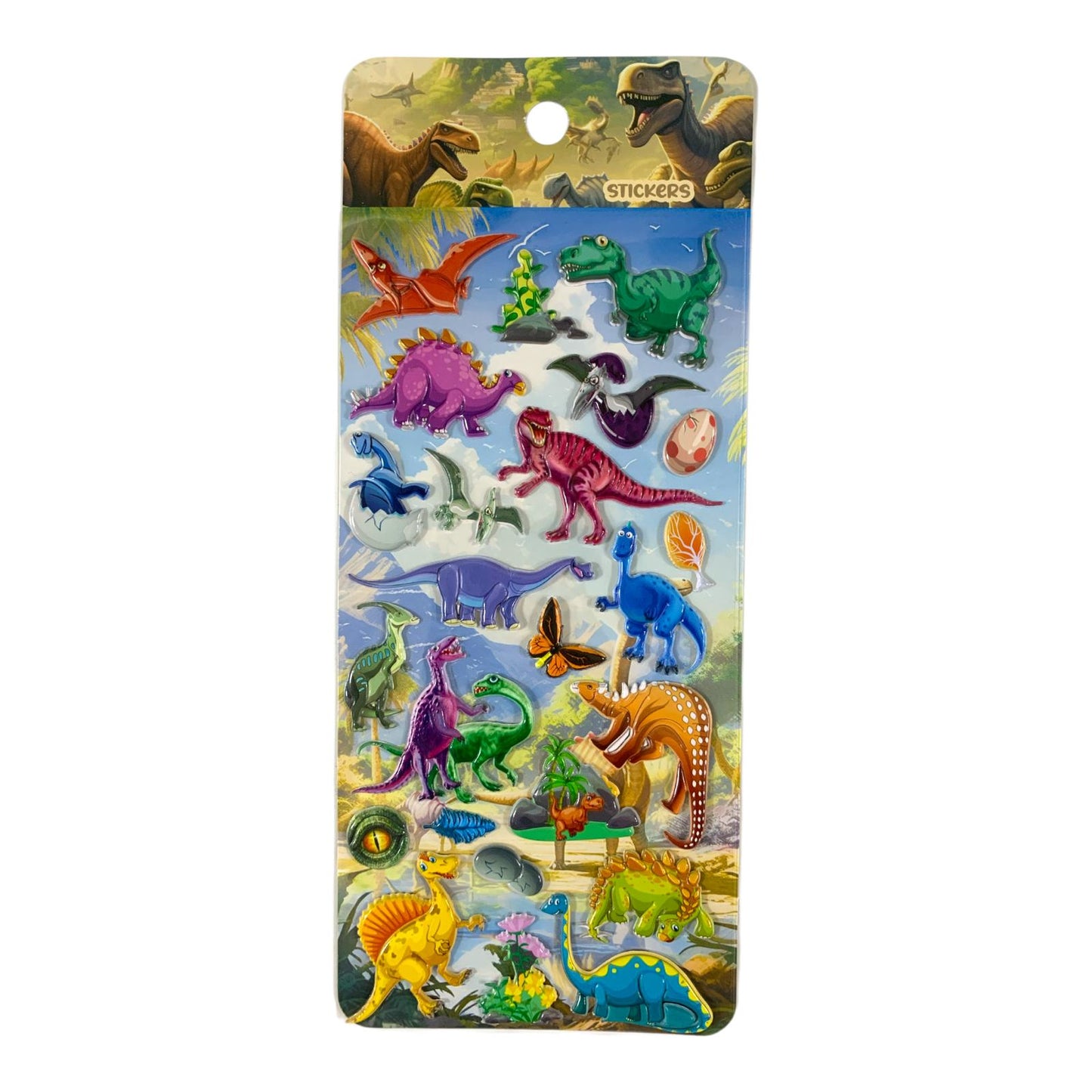 A&T Embossed Stickers Dinosaurs #3 || ستيكرات بارزة اي اند تي ديناصورات #3