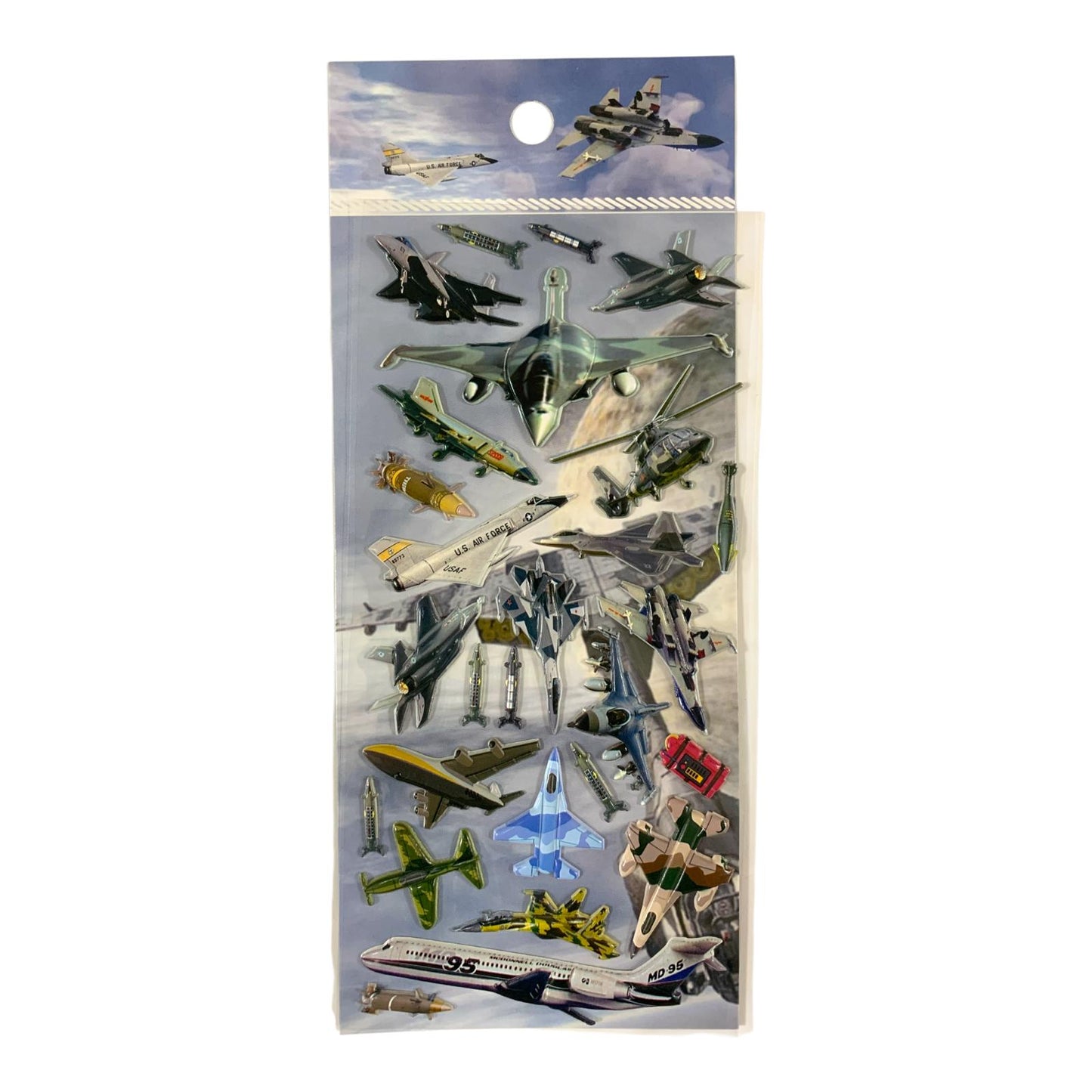 A&T Embossed Stickers Fighter Jets #2 || ستيكرات بارزة اي اند تي طائرات حربية #2