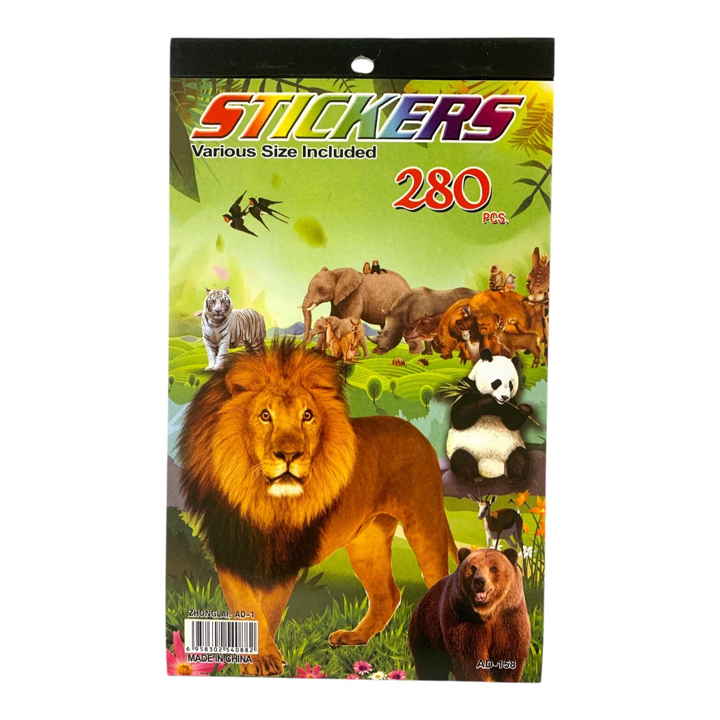 A&T Sticker Book 288 Pcs Animals #1 || دفتر ستيكرات اي اند تي 288 ستيكر حيوانات #1